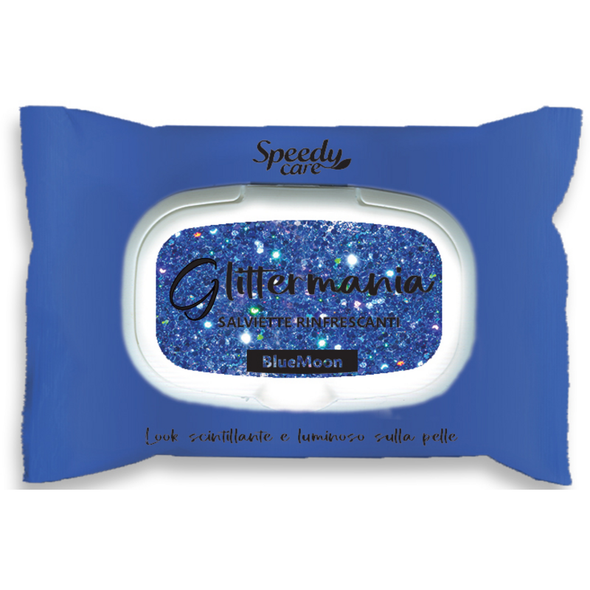 SPEEDY CARE 15 SALVIETTE GLITTER MANIA BLUE MOON RINFRESCANTI 