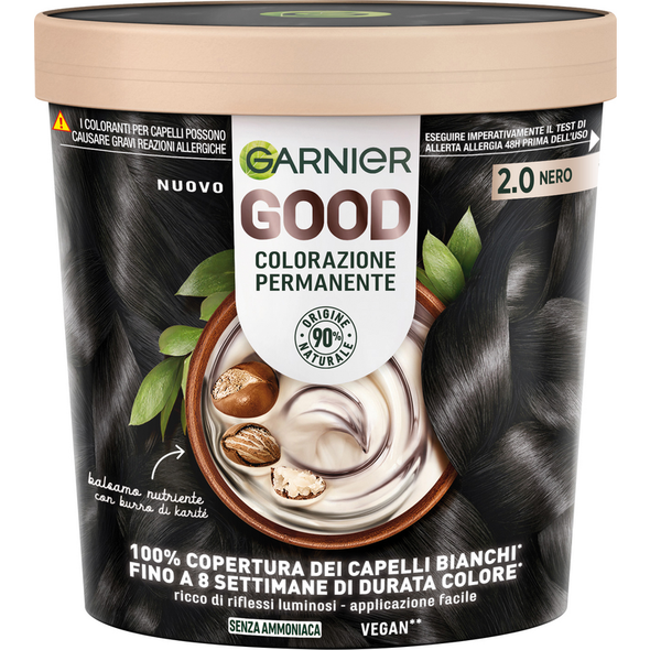 GARNIER GOOD 2.0 NERO COLORAZIONE PERMANENTE SENZA AMMONIACA 160 GR