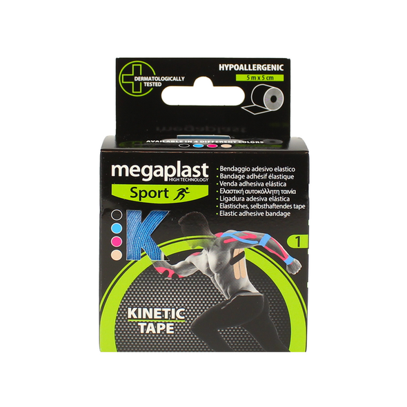 MEGAPLAST NASTRO ADESIVO KINETIC TAPE m5 x 5cm BLU