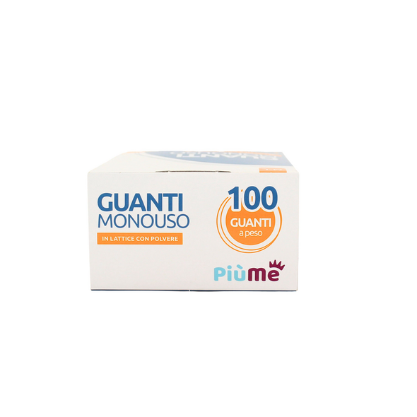 PIUME GUANTI IN LATTICE USA & GETTA 100 PEZZI MISURA M/L