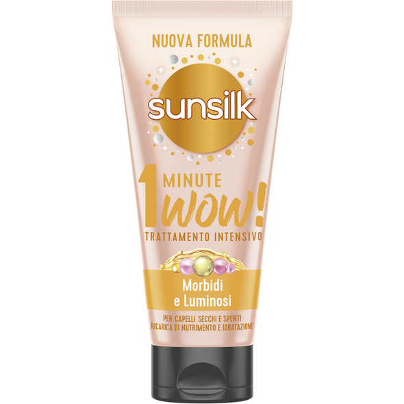 SUNSILK TRATTAMENTO INTENSIVO 1 MINUTE WOW! MORBIDI E LISCI CAPELLI SECCHI E SPENTI 180 ML