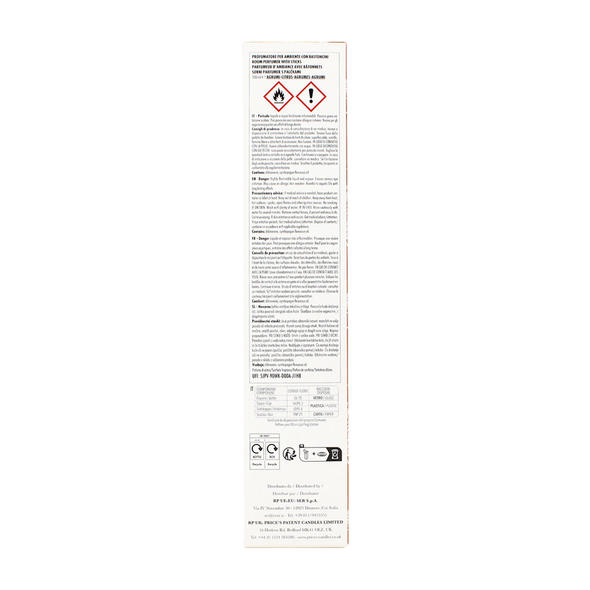 PETALI PROFUMATORE PER AMBIENTI DIFFUSORE CON BASTONCINI FRAGRANZA AGRUMI 100 ML