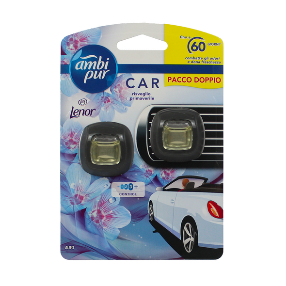 AMBIPUR CAR DEO 60 GIORNI PACCO DOPPIO PROFUMO RISVEGLIO PRIMAVERILE