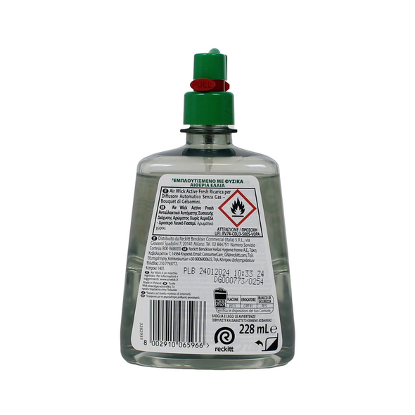 AIRWICK ACTIVE FRESH RICARICA PER DIFFUSORE AUTOMATICO FRAGRANZA BOUQUET DI GELSOMINI 228 ML