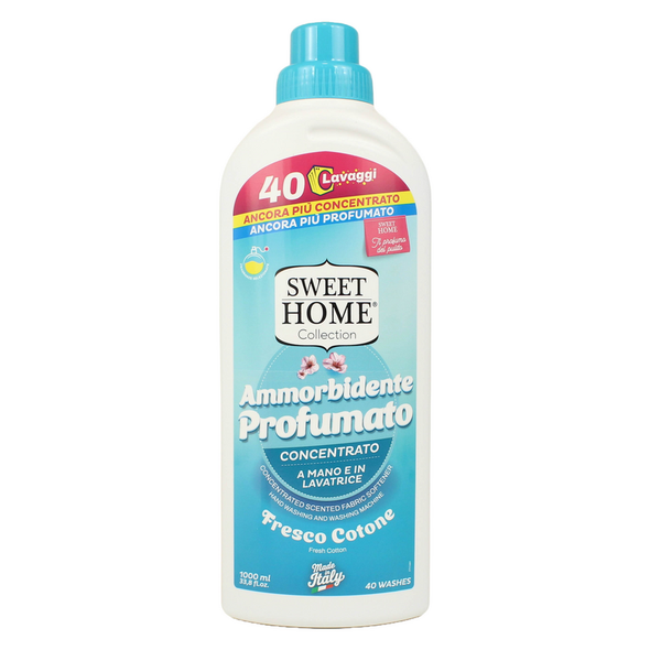 SWEET HOME AMMORBIDENTE CONCENTRATO IGIENIZZANTE FRESCO COTONE 40 LAVAGGI 1000 ML 