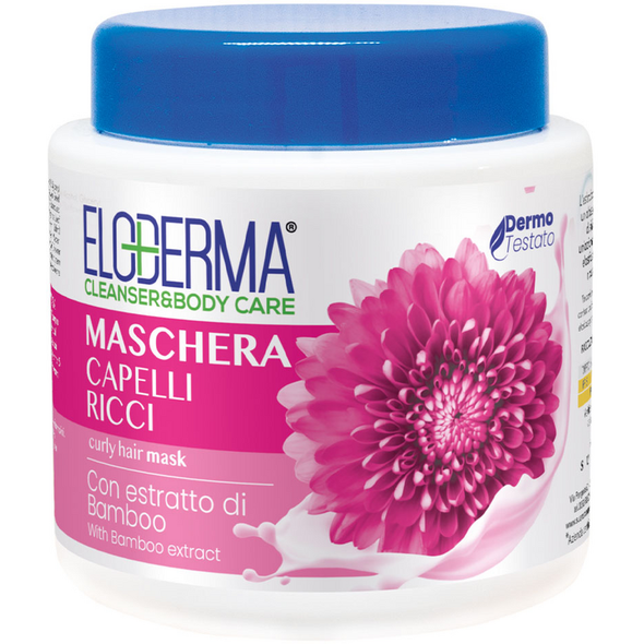 ELODERMA MASCHERA CAPELLI RICCI CON ESTRATTO DI BAMBOO 500 ML