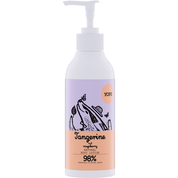 YOPE CREMA CORPO NATURALE AL MANDARINO E LAMPONE 300 ML