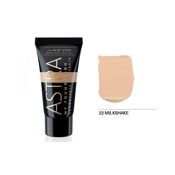 ASTRA FONDOTINTA MY FOUNDATION IDRATANTE CON ALOE VERA 22 MILKSHAKE 