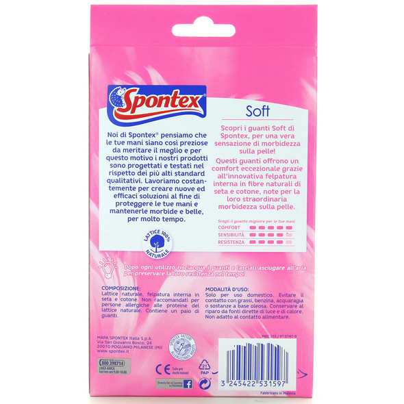 SPONTEX GUANTI COMFORT SCATOLA TAGLIA EXTRA LARGE L 9 1/2-10