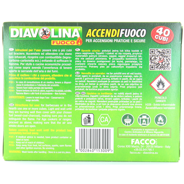 DIAVOLINA ACCENDIGRILL 40 CUBI