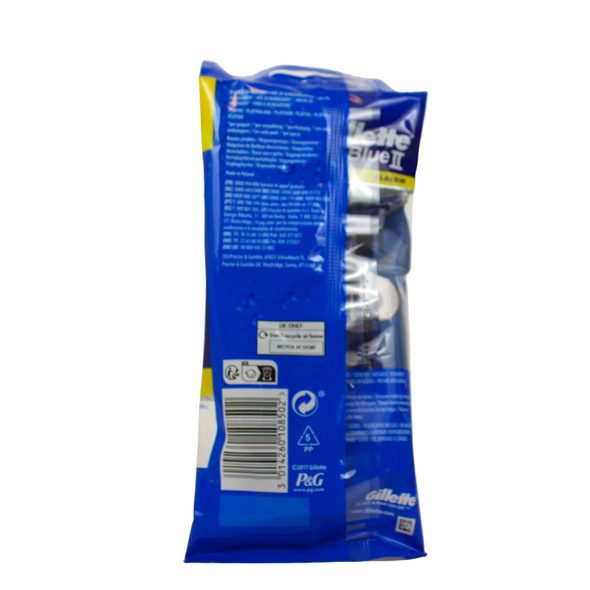 GILLETTE BLUE II RASOIO SLALOM 5 PZ. 