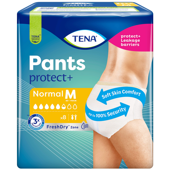 TENA PANTS PROTECT+ NORMAL MISURA M 8 PZ  UNISEX DISPOSITIVO MEDICO CE CLASSE 1
