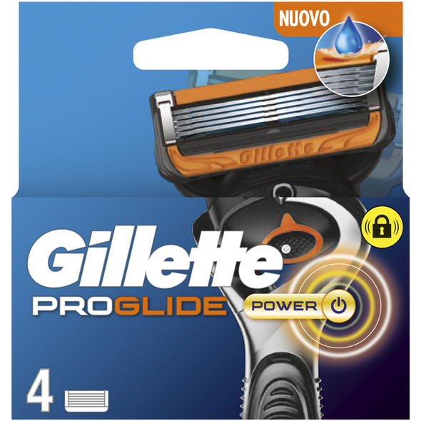 GILLETTE PROGLIDE POWER RICAMBIO 4 PZ 