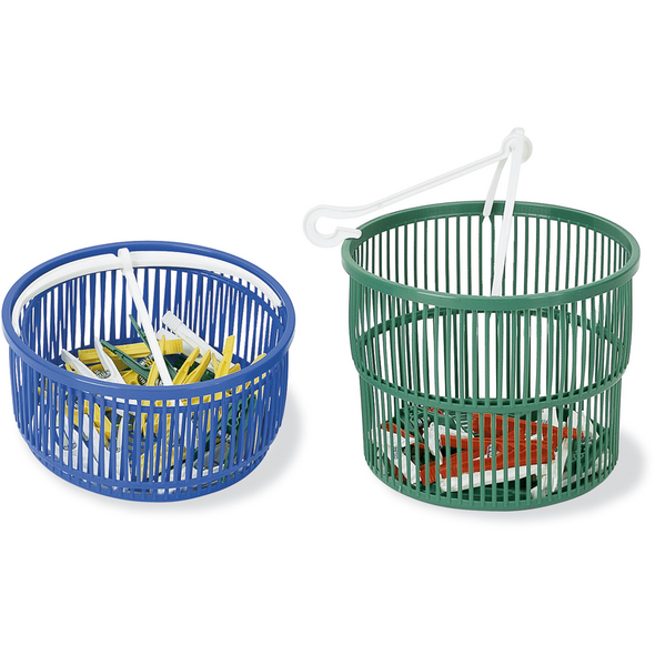 LA PIACENTINA CESTELLO PORTA MOLLETTE A 2 FASCE CON 15 MINIMOLLETTE