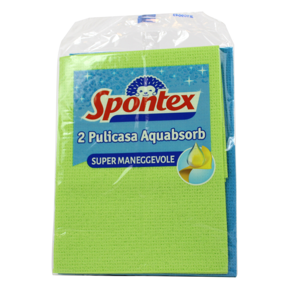 SPONTEX PULICASA AQUABSORB 2 PEZZI