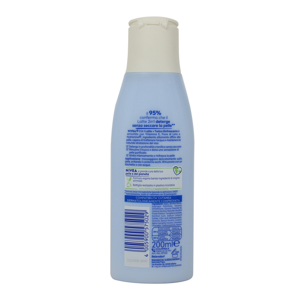 NIVEA LATTE DETERGENTE + TONICO 2 IN 1 RINFRESCANTE 200 ML