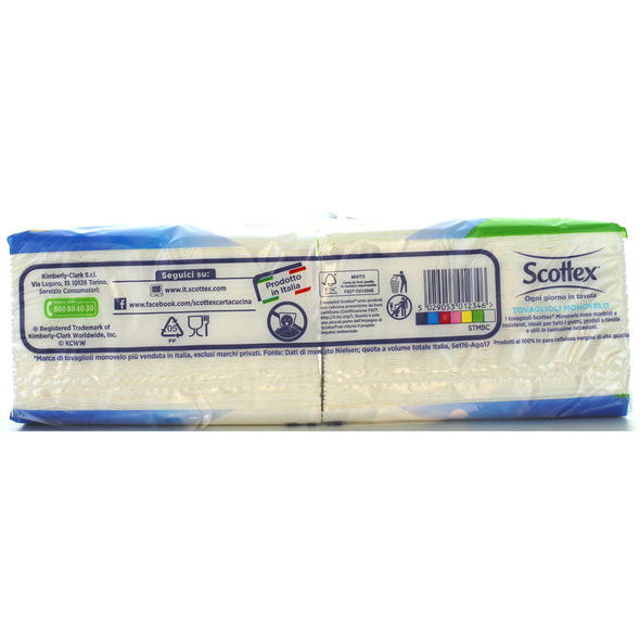 SCOTTEX TOVAGLIOLI 33x33 1 MONOVELO 132 PEZZI BIANCHI