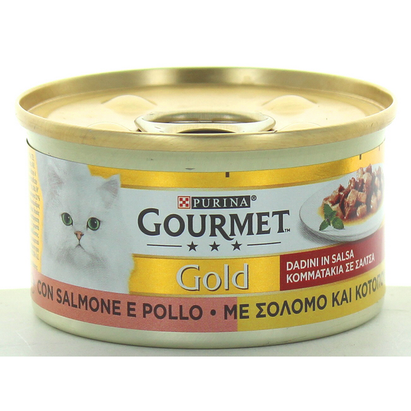 GOURMET GOLD DADINI SALMONE-POLLO GR.85 