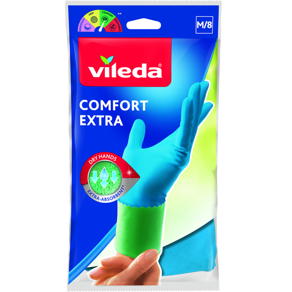 VILEDA GUANTI COMFORT EXTRA M/8 MEDIO   