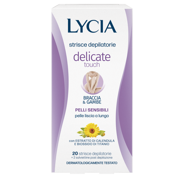 LYCIA DEPILAZIONE STRISCE BRACCIA-GAMBE PELLI SENSIBILI 20 PZ