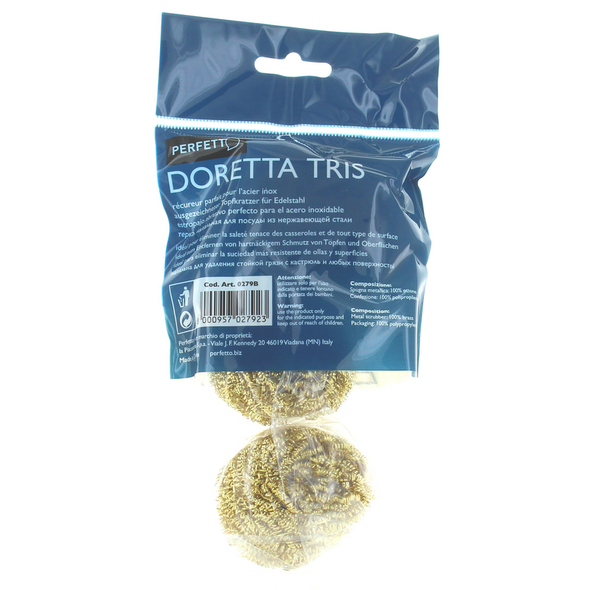 PERFETTO PAGLIETTA DORATA " GOLD TRIS" 3 PEZZI