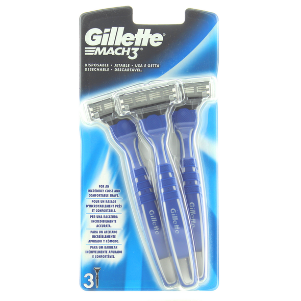 GILLETTE MACH3 RASOIO USA&GETTA 3 PZ. 