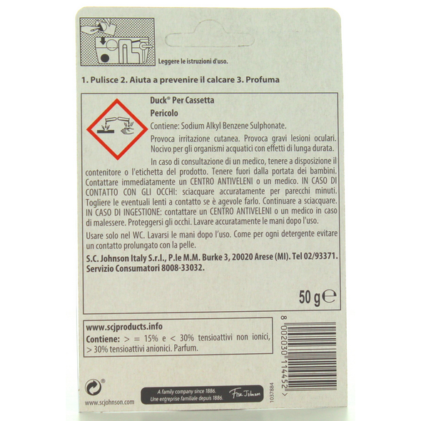 DUCK TAVOLETTA PER CASSETTA WC PROFUMO MARINE   