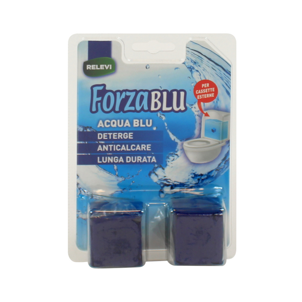FORZA BLU ACQUA BLU CUBO PER WC CASSETTA ESTERNA BLISTER 2 PZ  (RELEVI)