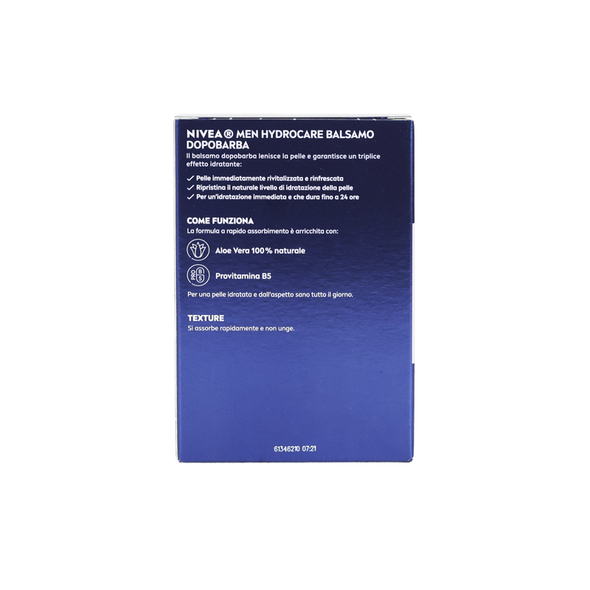NIVEA FOR MEN AFTER SHAVE BALSAMO IDRATANTE 100 ML  DOPOBARBA