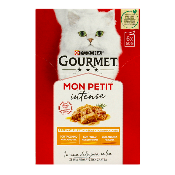 GOURMET MON PETIT 6 PORZIONIx50g ANATRA-POLLO-TACCHINO