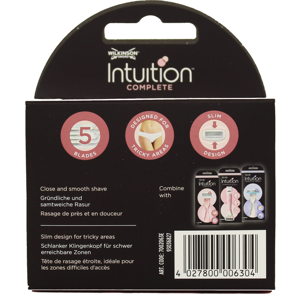 WILKINSON INTUITION COMPLETE 3 RICAMBI 5 LAME