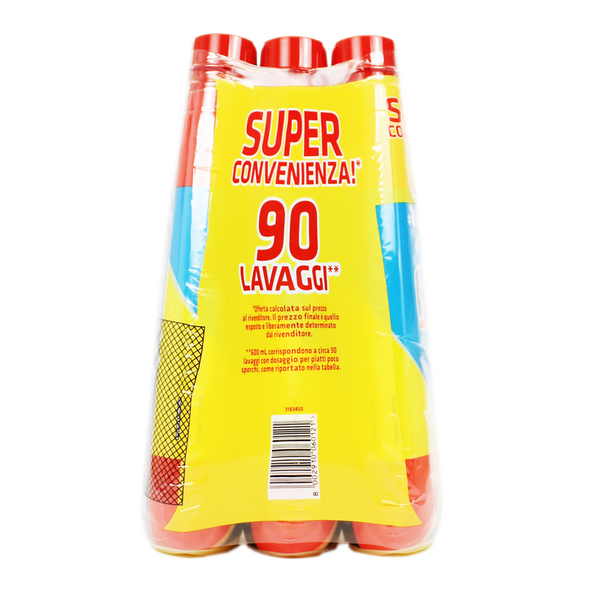 FINISH GEL PER LAVASTOVIGLIE POWER LEMON 90 LAVAGGI (ML 600 x 3 PEZZI) 