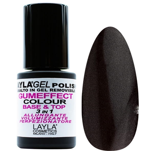 LAYLA SMALTO IN GEL COLOUR REMOVIBLE GUMEFFECT 3in1 BASE & TOP 18 MENTIROSA