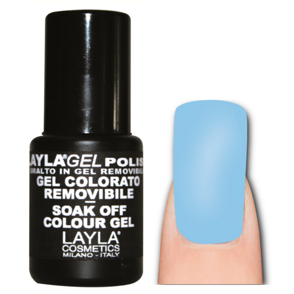 LAYLA SMALTO IN GEL COLOR REMOVIBLE LIGHT FLUO BLUE 172