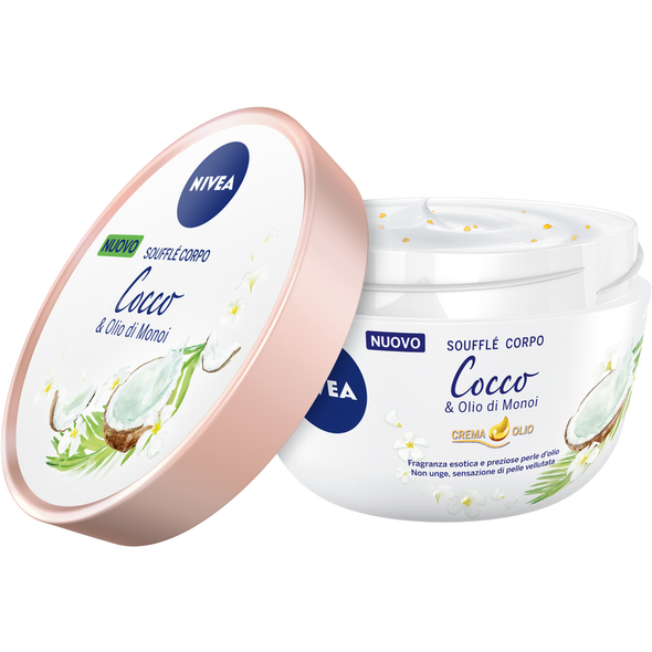 NIVEA BODY SOUFFLE' CORPO COCCO & OLIO DI MONOI VASO 200 ML