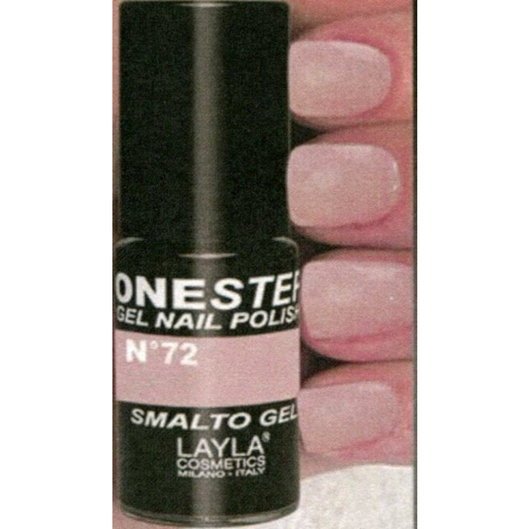 LAYLA SMALTO GEL ONE STEP N.72 MILKY PINK