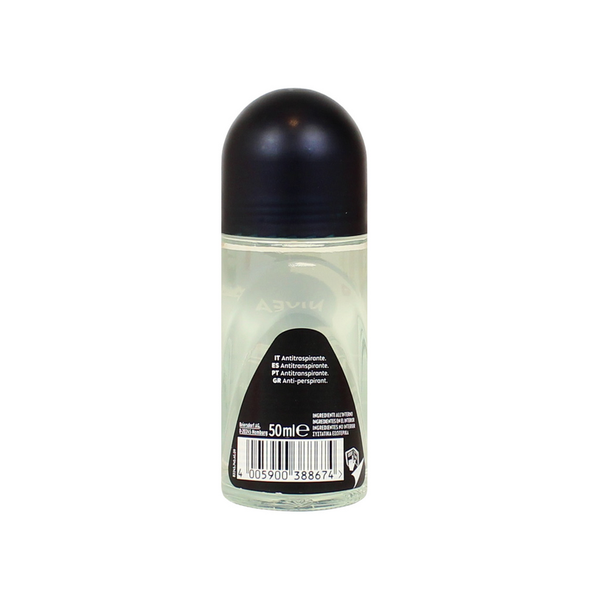 NIVEA FOR MEN DEODORANTE ROLL ON INVISIBLE BLACK&WHITE 50 ML