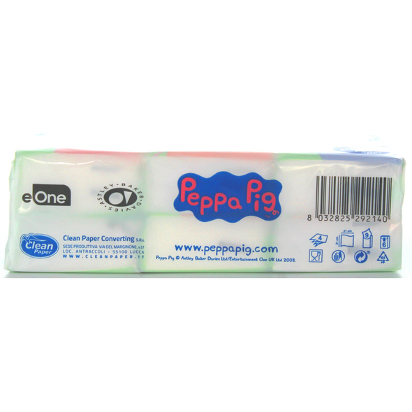 PEPPA PIG FAZZOLETTI 6 PACCHETTI DA 9 FAZZOLETTI 4 VELI #BAMBINI