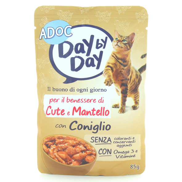ADOC GATTI DAYbyDAY CONIGLIO COTTO A VAPORE BUSTA 85 GRAMMI