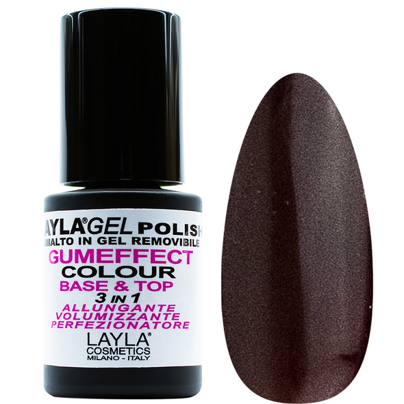 LAYLA SMALTO IN GEL COLOUR REMOVIBLE GUMEFFECT 3in1 BASE & TOP 17 SOCIAL