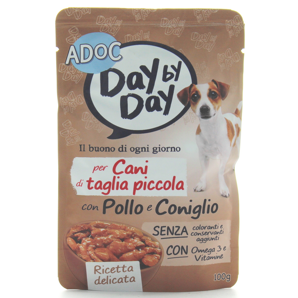 ADOC DOG DAYbyDAY BUSTA 85gr POLLOeCONIGLIO COTTO A VAPORE