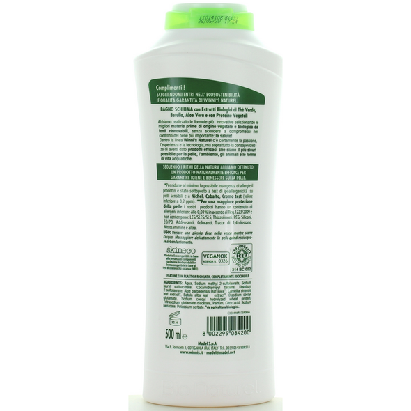 WINNI'S NATUREL THE' VERDE BAGNOSCHIUMA 500 ML