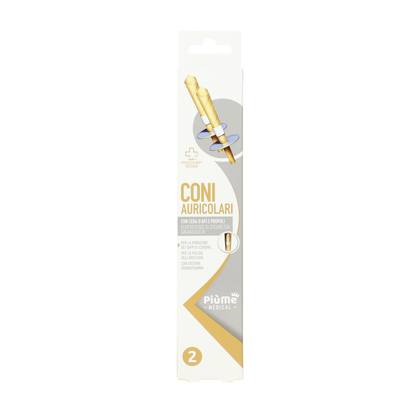 PIUME CONI AURICOLARI CONM ANELLO FRANGIFIAMME 2 PZ