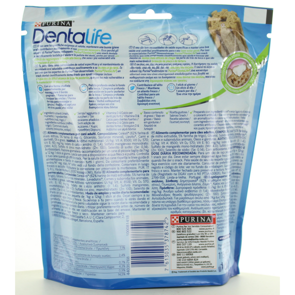 PURINA DENTALIFE 7 STICKS DAILY ORAL CARE PER CANE MINI 7-12 KG