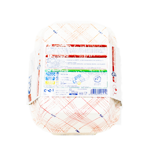 CUKI VASCHETTE IN CARTONCINO CON COPERCHIO 1 PORZIONE 4 PEZZI PER MICROONDE