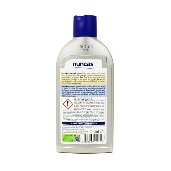 NUNCAS VETROCERAMICA & INDUZIONE DETERGENTE DELICATO 250 ML
