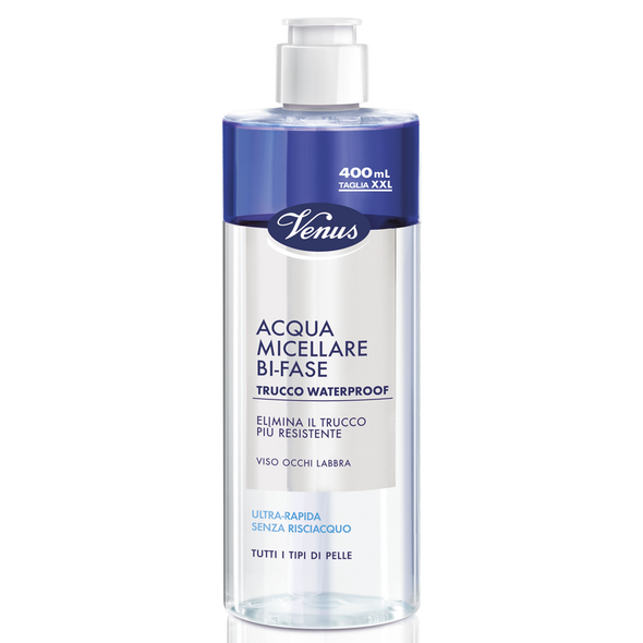 VENUS ACQUA MICELLARE BI-FASE TRUCCO WATERPROOF 400 ML    
