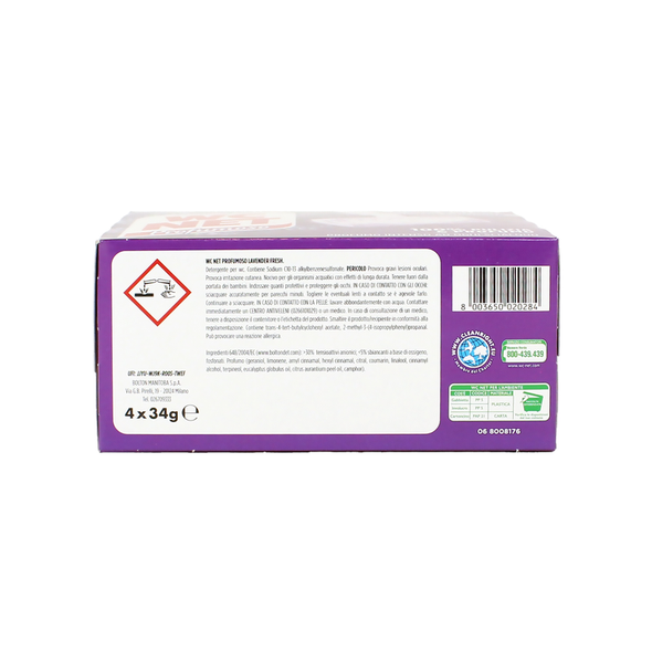 WC NET PROFUMOSO TAVOLETTA SOLIDA LAVENDER FRESH IGIENE CONTINUA 4 PZ