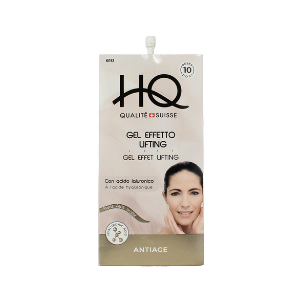 HQ GEL RASSODANTE LIFTING ALL' ACIDO IALURONICO E ALL' ESTRATTO DI MANIOCA 10 DOSI 15 ML