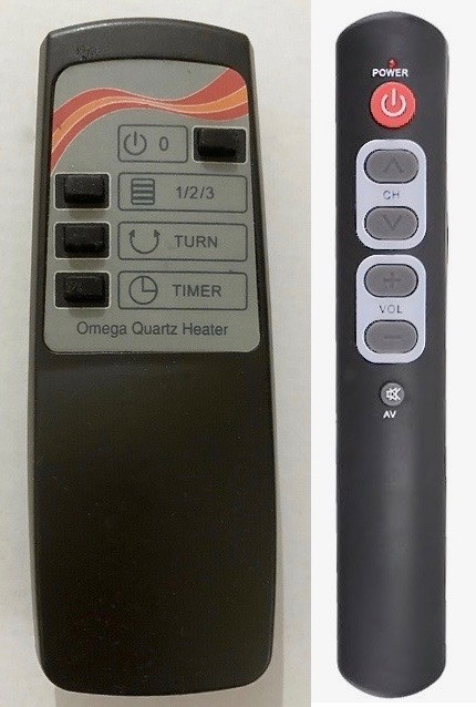 Omega Quartz Heater Replacement Remote Control